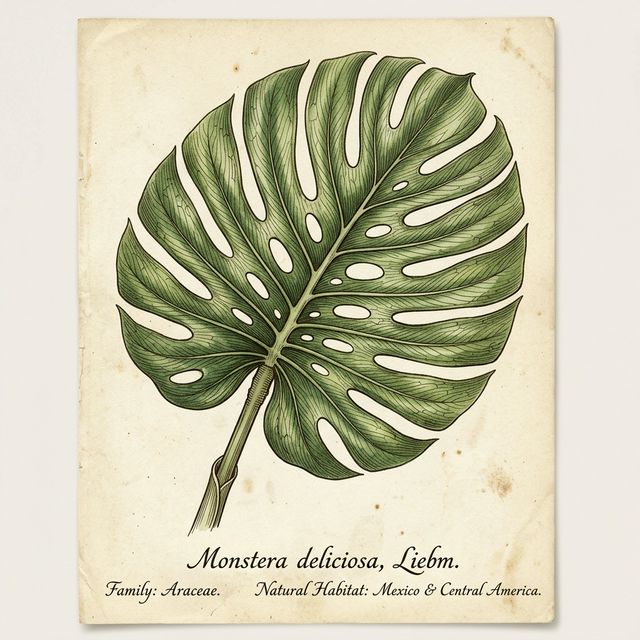 Ilustración Monstera